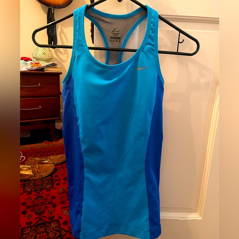 Blue Nike Fitness Top Size small!